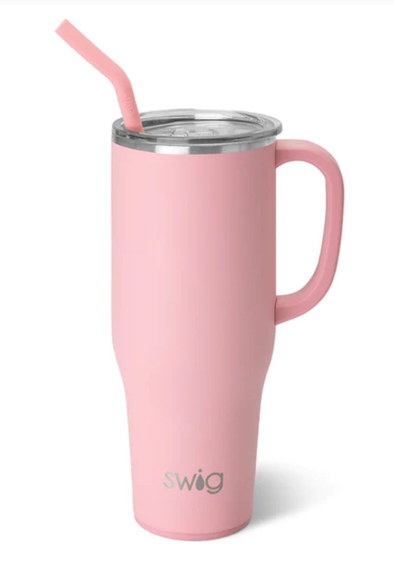 Swig 40oz. tumbler in baby pink