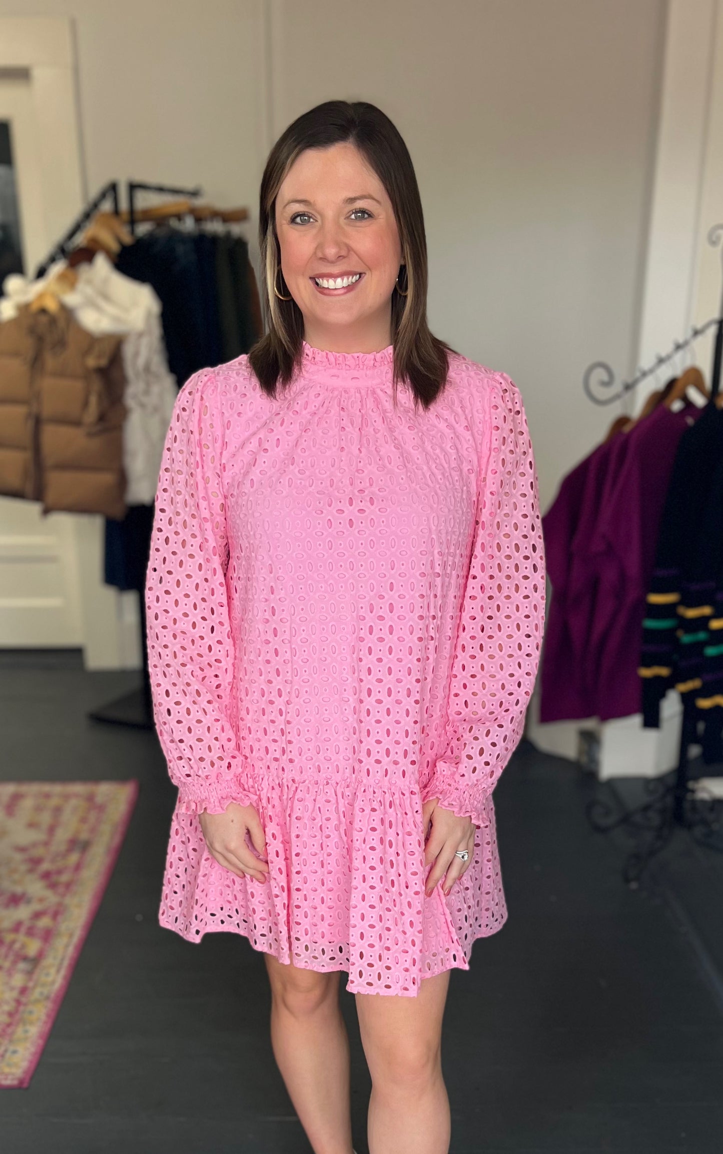 The Sydney Dress in Bubble Gum