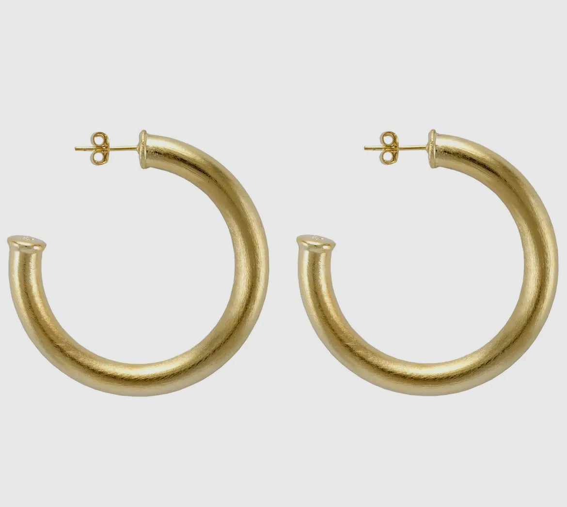 Chantal Hoops in Gold