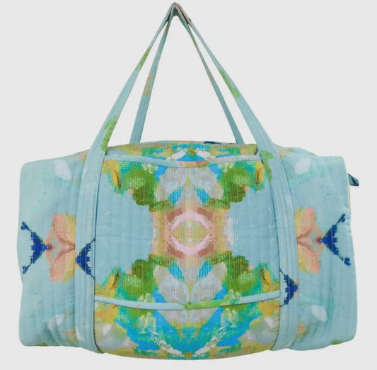 Stained Glass Blue Laura Park Weekender Duffle