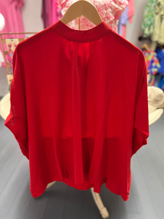 The Evelyn Top in Tomato